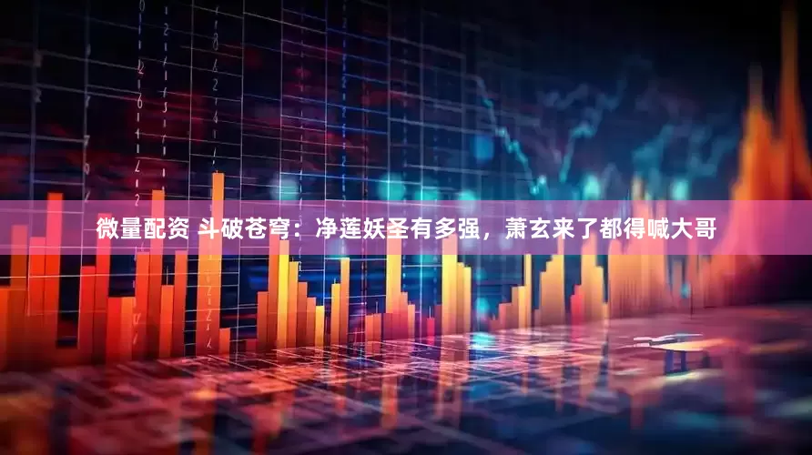 微量配资 斗破苍穹：净莲妖圣有多强，萧玄来了都得喊大哥